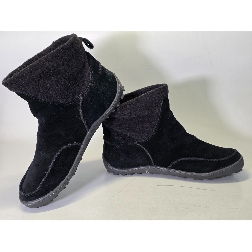 Columbia Omni Women's Boots Size 7 UK 5 EU 38 Black Suede Pull On Shoes YL5158 - Picture 3 of 14